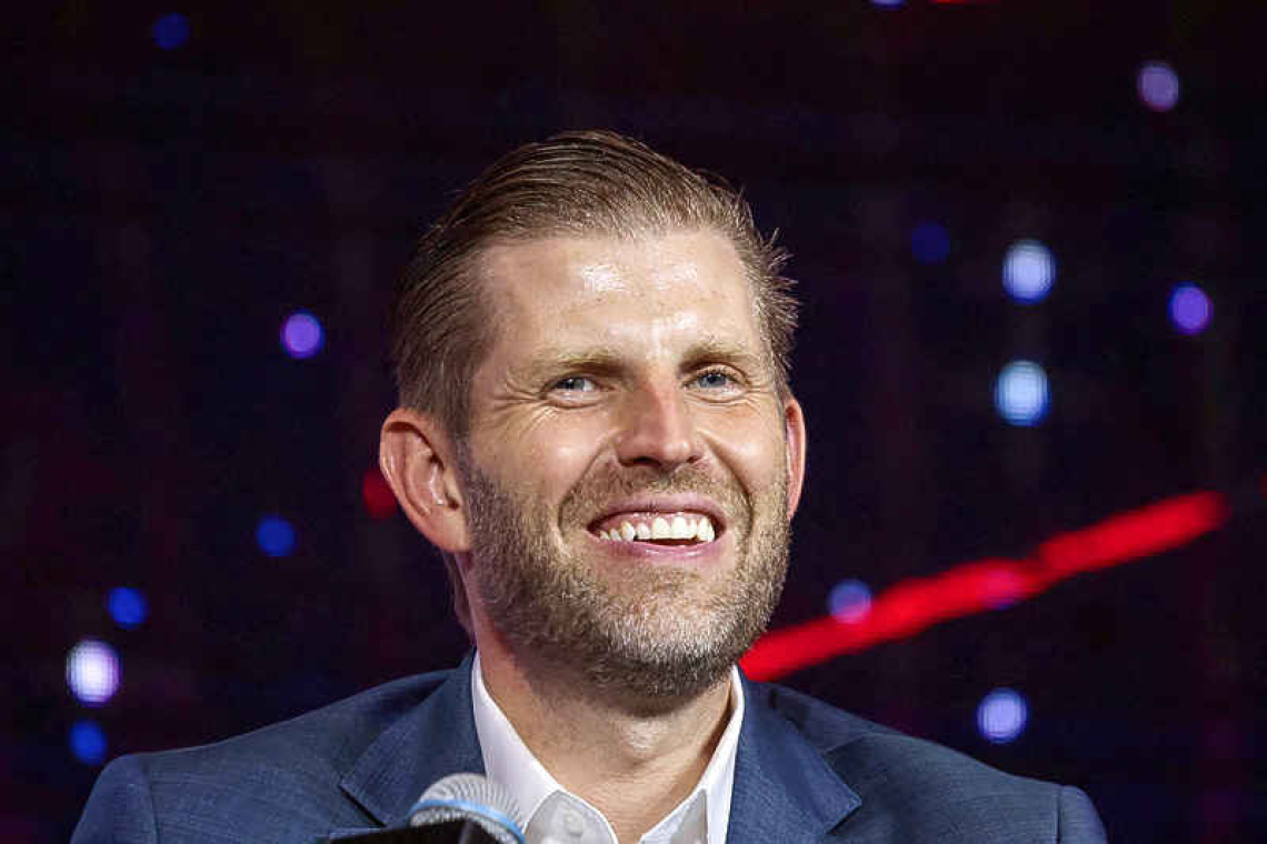 Trump’s son Eric to join  father's state visit to China